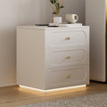Homary Krila Floating 3-Drawer LED Smart Nightstand With Light