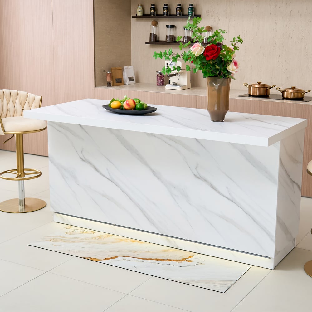 Homary Marble Washable Non-slip Absorbent Kitchen Runner Mats Set of 2