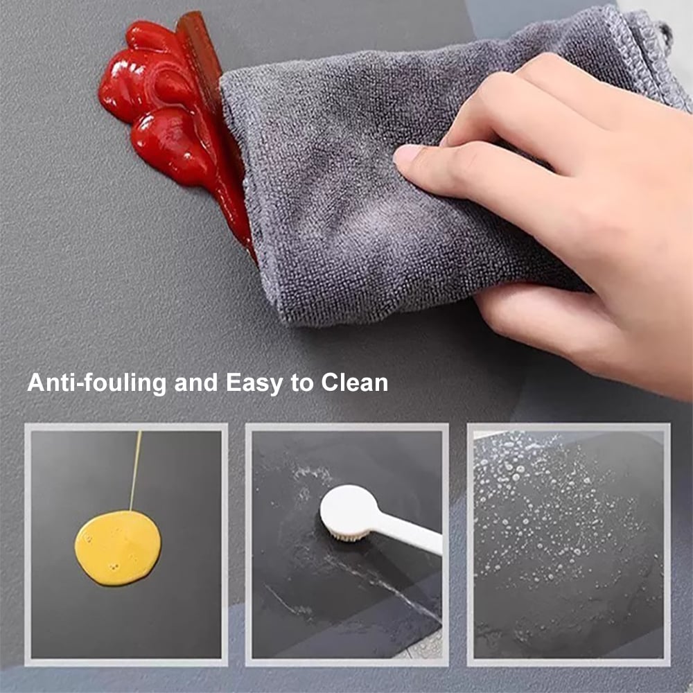 Homary Marble Washable Non-slip Absorbent Kitchen Runner Mats Set of 2
